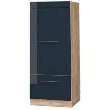 Armario para microondas Vicco Fame-Line, Azul oscuro alto brillo, 60 cm