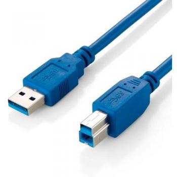 Cable Equip USB 3.0 Tipo A Macho a B Macho 1m Azul 128291