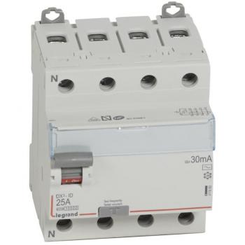 Diferencial 4P 25A 30mA clase AC DX3 Legrand terciario 411660