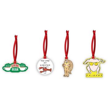Set de Decoración de Navidad Friends Half Moon Bay, Pack de 4 Adornos