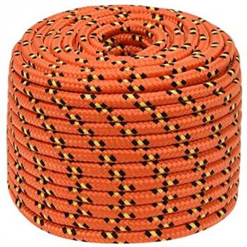 Cuerda de barco polipropileno naranja 12 mm 50 m