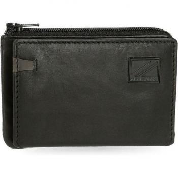 Monedero - Tarjetero de piel Marshal Negro Pepe Jeans