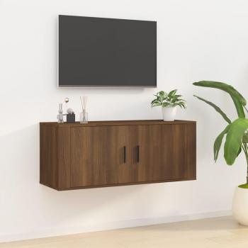 Soporte de TV de pared de Roble Marrón 100x34,5x40 cm