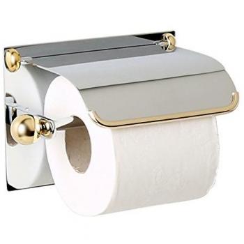 Pomdor - Portapapel con tapa cromo-oro windsor