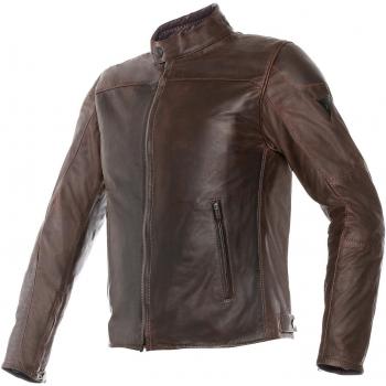 Dainese-MIKE Chaqueta de piel , Marrón oscuro, Talla 50