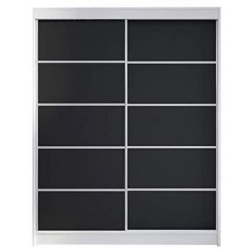 Armario Atlanta 145 Correderas Blanco 150x200x58cm con 5 Estantes