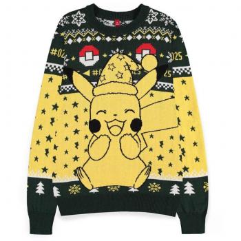 Sudadera navideña Pikachu de Pokemon en talla extra grande