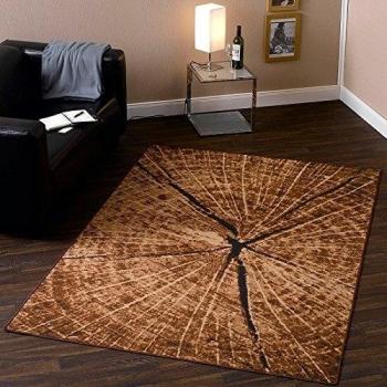 Hanse Home Design Velours Teppich Baumstamm eckig Alfombra, Poliamida, marrón, 200 x 290 x 0.9 cm