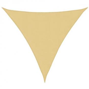 Toldo de vela poliéster oxford 100% 4x4x4 m color antracita, beige, crema y arena