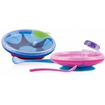 Plato Pappa Calda Nuby con Ventosa y Cucharita