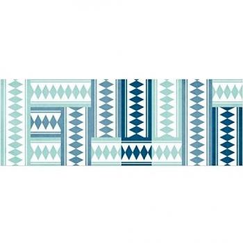 Laroom Alfombra, Vinylic Flooring PVC-Antislip, Turquesa