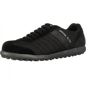 CAMPER Pelotas XLite Men's Sneakers - Black, Size 43, Cotton and Calfskin Leather