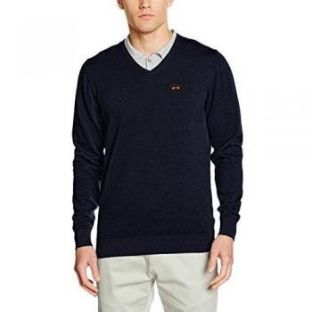 SPAGNOLO Algodon GG12 0002, Jersey para Hombre, Azul Marino, L