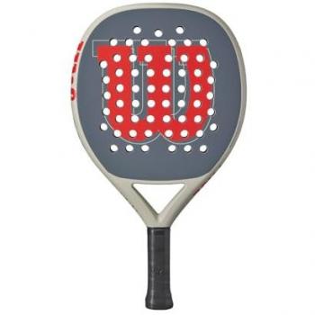 Pala de pádel Wilson Pace V1 365G Beige - Rojo Encordado: No