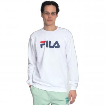 Sudadera Fila Barbian cuello redondo blanca unisex adulto