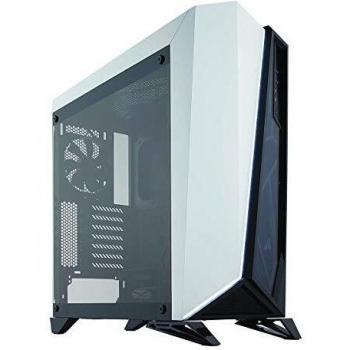 Corsair Spec-Omega - Chasis de semitorre para Juegos, con Cristal Templado, Color Negro y Blanco