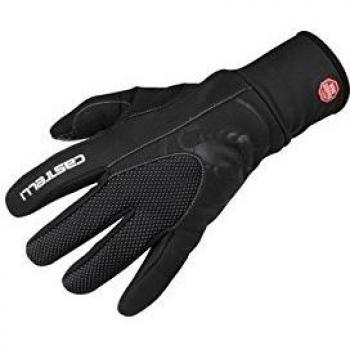Castelli Estremo Windstopper Gloves - Red and Black, XS