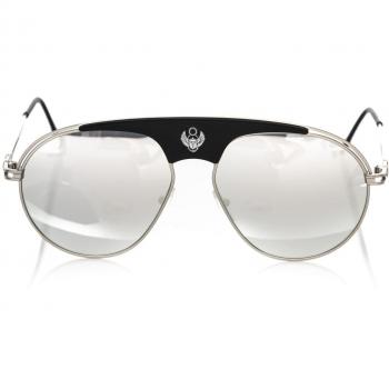 Frankie Morello Multicolor Metallic Fibre Sunglasses for Men, Gray, ONE SIZE
