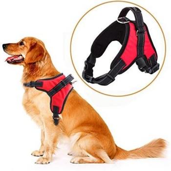 MerryBIY Arnés del Animal Doméstico Pet Harness Perro Collar Chaleco para Mascotas en el Pecho Correas con la Manija Accesorio Cuerda Lo Mejor para Pasear