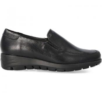 Zapatos de Mujer Pitillos Mocasin Cuña Negro 107