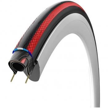 Vittoria Rubino G y Isotech rígidos neumático Road - negro/rojo/negro, 700 x 23 C/320 G