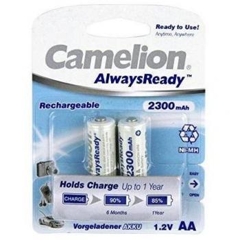 Camelion 17421206 Always ready - Blíster de 2 pilas AA 2300 mAh R06 [Importado de Alemania]