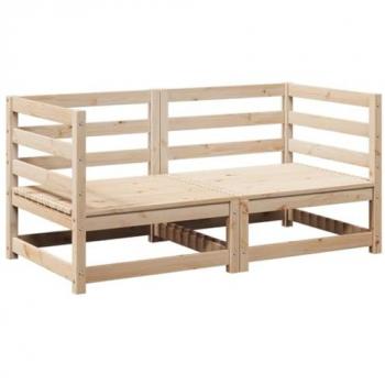vidaXL 2 Piece Garden Sofa Set Solid Wood Pine