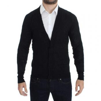 Black Extra Fine Wool Button Cardigan - Costume National C’N’C, Size S, Male