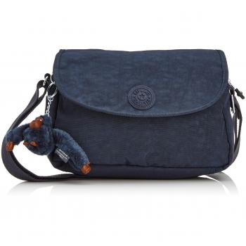 Kipling CAYLEEN - Bolso de hombro para mujer, color True Blue, talla 26x18x9 cm