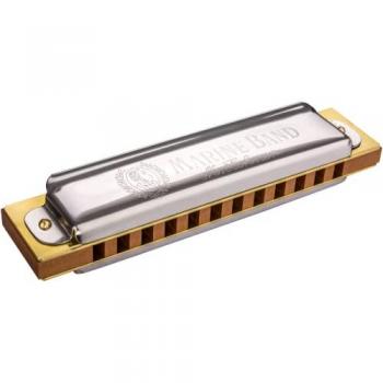 Hohner Marine Band 364/24 D - Armónica diatónica, tonalidad Re (D), 24 lengüetas de bronce, cuerpo de madera, diseño clásico, sonido rico y profundo