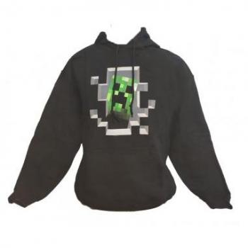 Sudadera Negra Minecraft para Niños Talla S