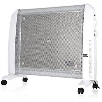 Radiador Eléctrico de Mica Orbegozo 2000W con Termostato Regulable y Seguridad Antivuelco - Calefactor de Rápida Convección y Difusión del Calor