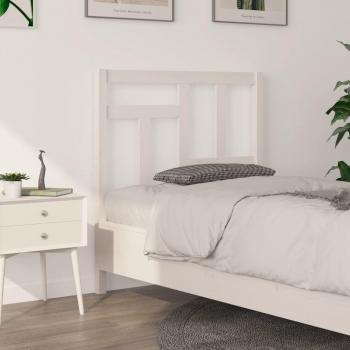 Cabecero de cama de madera maciza de pino blanco 95,5x4x100 cm