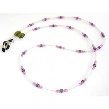 Gafas de sol/gafas de collar de perlas de vidrio de  Cristal-orquídea-verde BR-4291