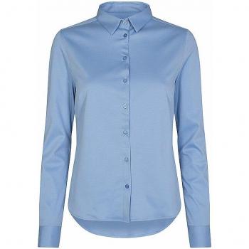 Light Blue Cotton Jersey Blouse 'Tina' for Women - Size S