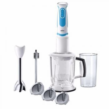 Batidora de mano Braun Multiquick 5 MQ5260WHBL 1000W con función Turbo y accesorios para cortar en espiral