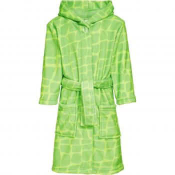 Playshoes Green Dino Fleece Baby Bathrobe