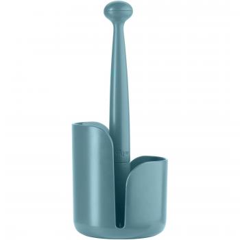 Vigar Taula Portarrollos de Cocina Plástico Turquesa 14.4x14.4x36.1 cm