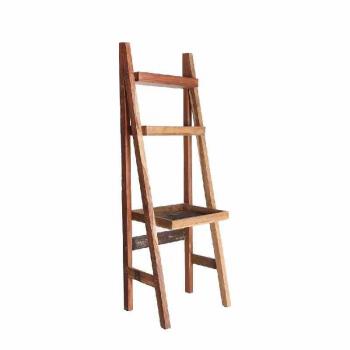 Estantería de Madera de Mahogany Color Natural Marrón 63x50x195 cm