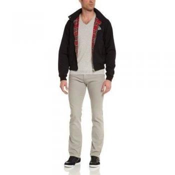 Lonsdale Acton Black Harrington Winter Jacket for Men, 3XL