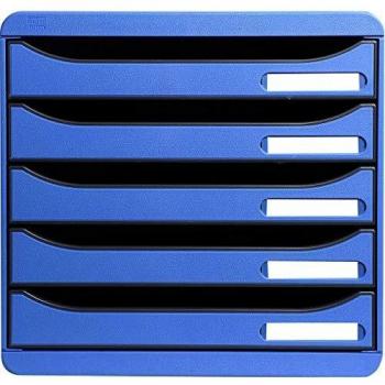 Exacompta 309779D - Caja organizadora, 5 cajones, color azul hielo