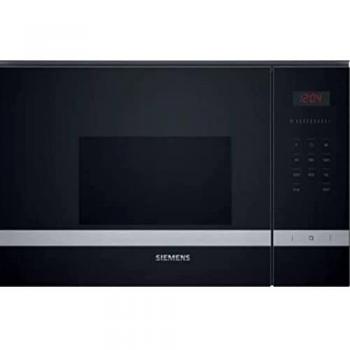 Microondas Empotrable Siemens BF523LMS0 - 20 L, 800 W, Inox y Negro