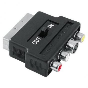 Hama 042357 - Adaptador vídeo Euro-SVHS+3RCA H