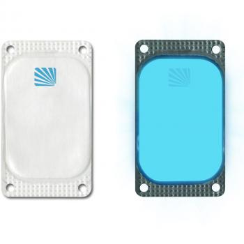 Cyalume - Paquete de 250 balizas luminosas adhesivas rectangulares VisiPad, 10 horas, color azul