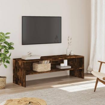 Mueble para TV de madera multicapa en roble ahumado 120x40x40 cm