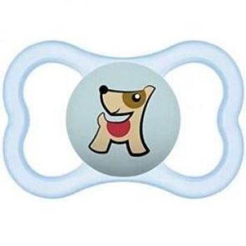 MAM Supreme Pacifier 6+ Months Silicone Clouds Design, Skin-Friendly Shield with Large Air Holes, 1 Count with Sterilizing Box