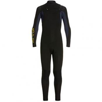 Traje de neopreno Quiksilver Everyday Sessions 3/2mm manga larga negro azul niño - 10 años con cremallera trasera