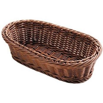 Lacor - 63881 - Cesta De Pan Oval 24x17x8 cm - Marrón
