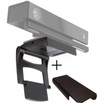 Pandaren Xbox One Kinect montaje de TV sensor 2,0 clip de soporte de sujeción con cubierta de la cámara