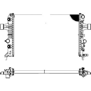 Radiador de motor HELLA 8MK 376 719-061 para refrigeración del motor
